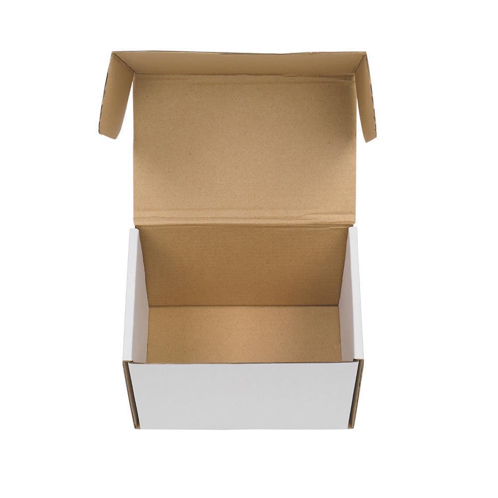 White Corrugated Shipping Mailer Carton Packing Boxs Easy Fold Together