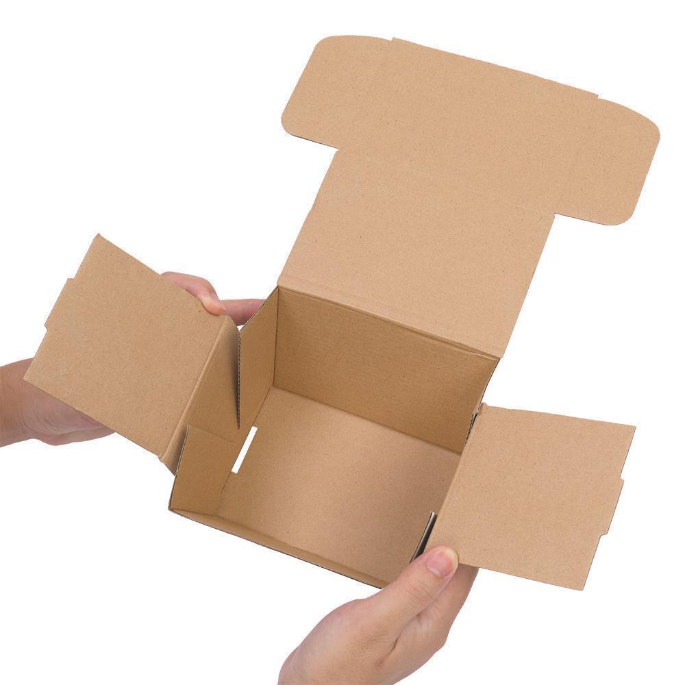 White Corrugated Shipping Mailer Carton Packing Boxs Easy Fold Together