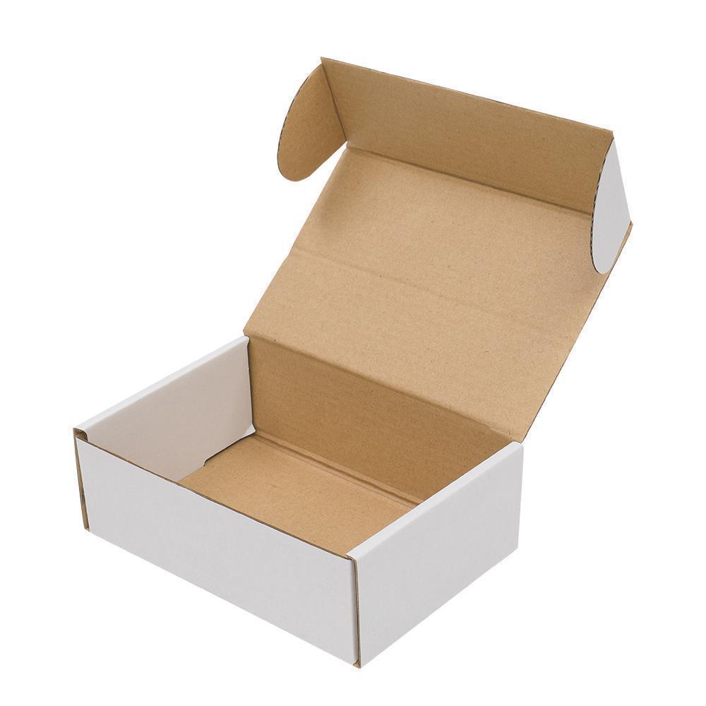 White Corrugated Shipping Mailer Carton Packing Boxs Easy Fold Together