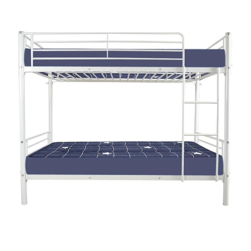 Metal Bunk Beds Frame over Twin Ladder for Kids Adult Children Bedroom 3 Colors - Picture 7 of 8