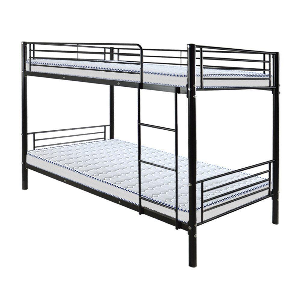 Metal Bunk Beds Frame over Twin Ladder for Kids Adult Children Bedroom 3 Colors - Picture 5 of 8