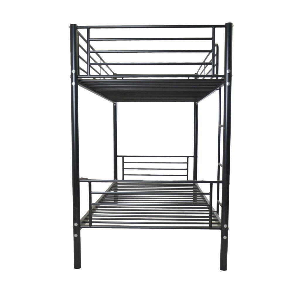 Metal Bunk Beds Frame over Twin Ladder for Kids Adult Children Bedroom 3 Colors - Picture 4 of 8