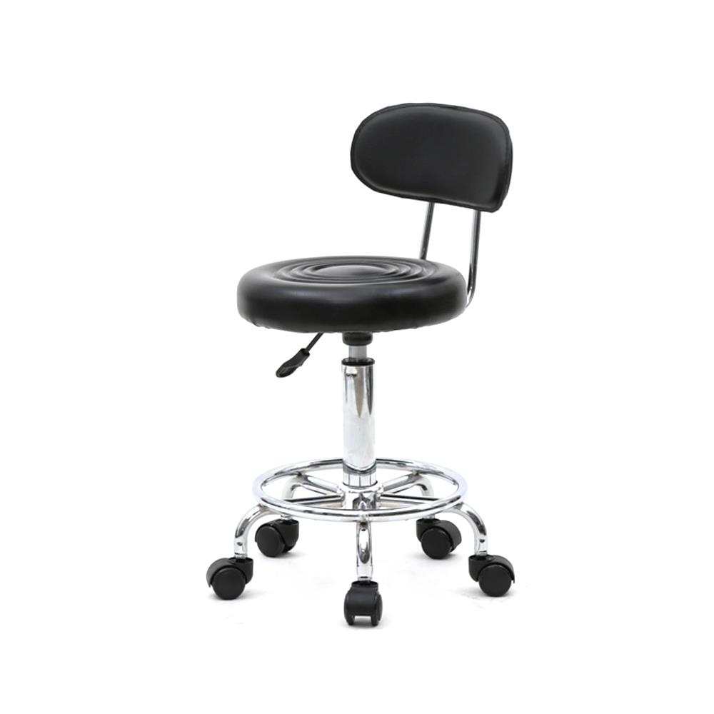 Adjustable Hydraulic Rolling 360° Swivel Stool Spa Salon Chair with Back Rest - Picture 12 of 12