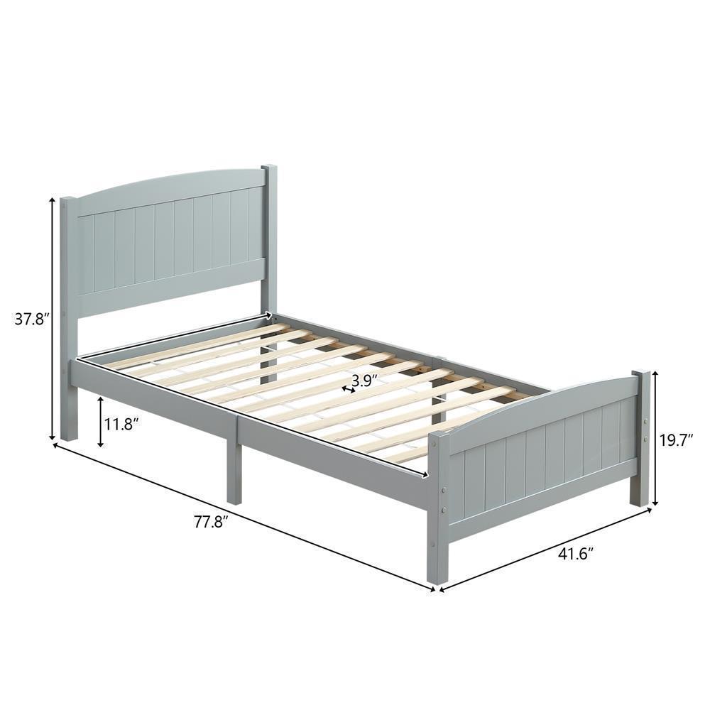 Queen Full Twin Size Platform Bed Frame Mattress Foundation w/ Wood Slat Bedroom - Picture 14 of 16
