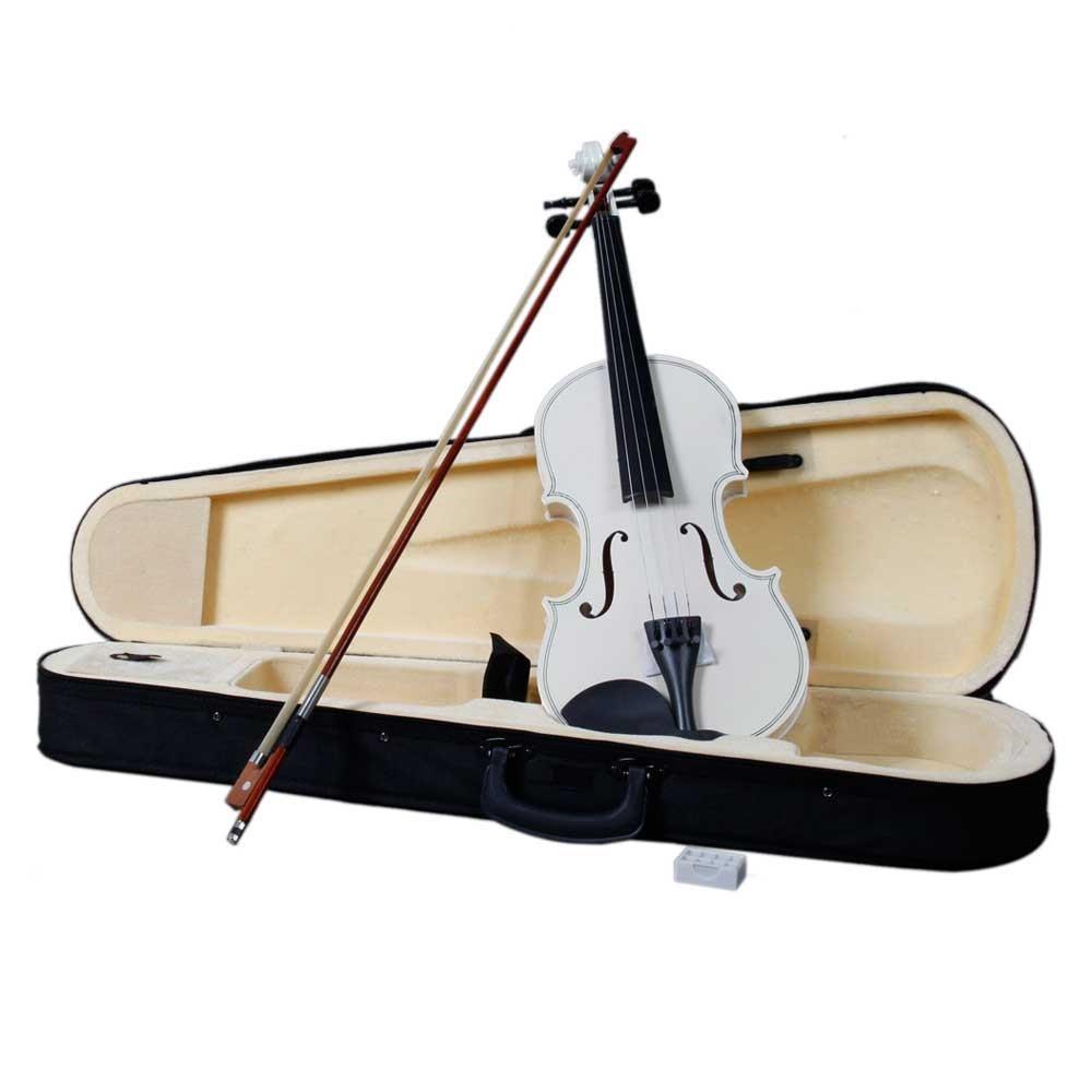 Glarry GV100 44 VIOLINE SET GEIGE mit Koffer Bogen Kinnstütze Kolofonium