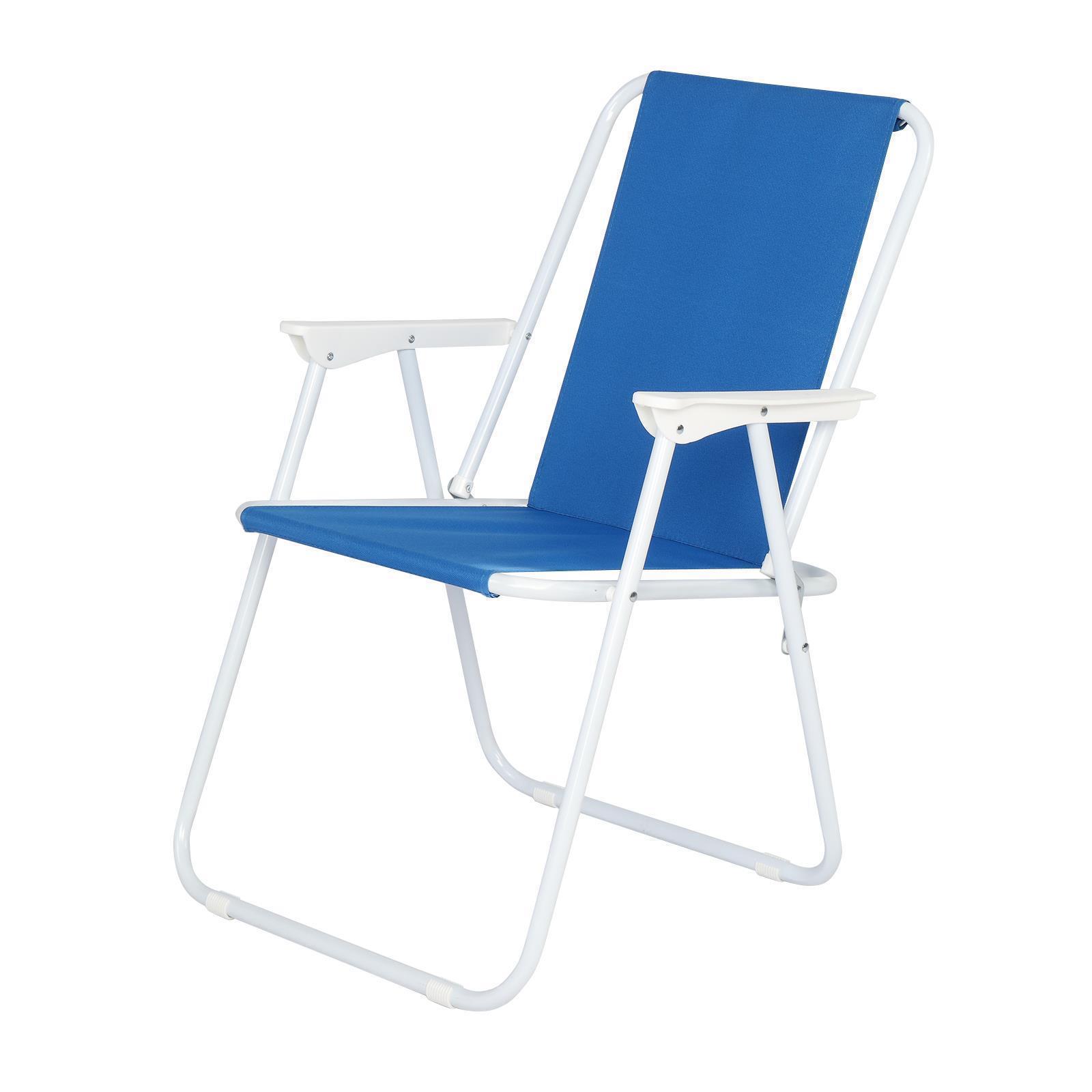 Beach Chair Folding Portable Blue Camping Backpack Lightweight Lounge Chair - Picture 12 of 13