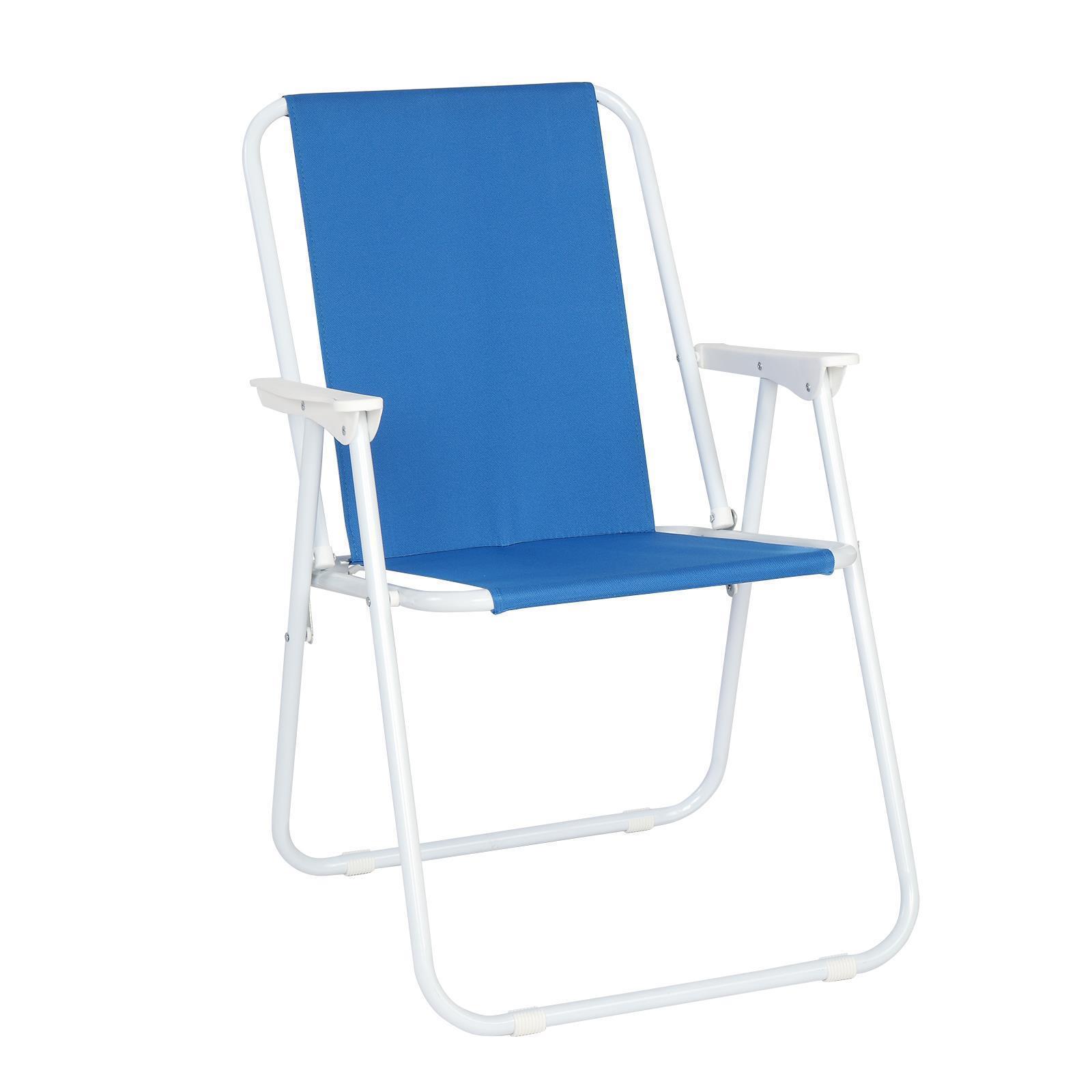 Beach Chair Folding Portable Blue Camping Backpack Lightweight Lounge Chair - Picture 11 of 13