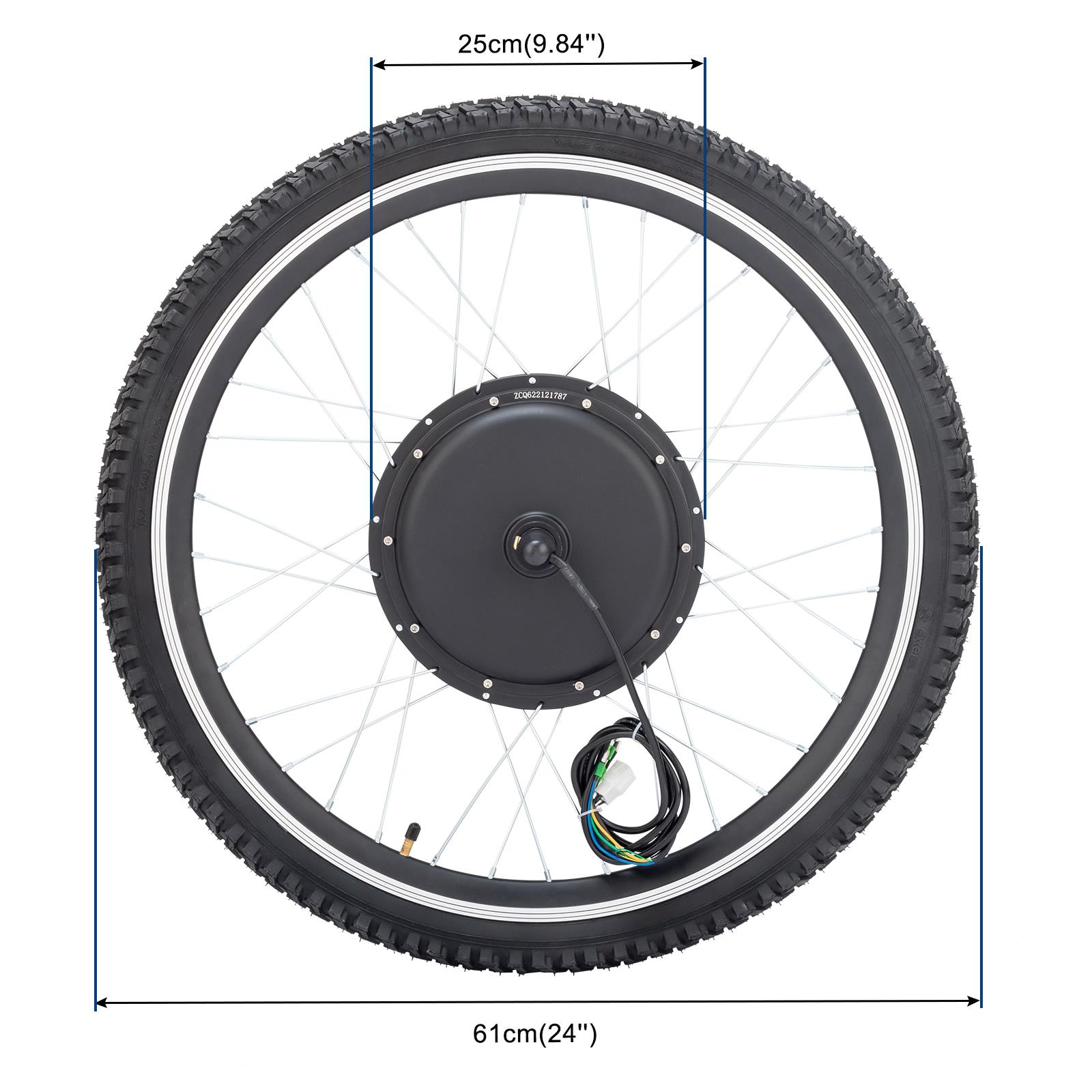 1000W 48V Front Rear Wheel with Tire Electric Bicycle E-Bike Conversion Kit - Picture 20 of 21