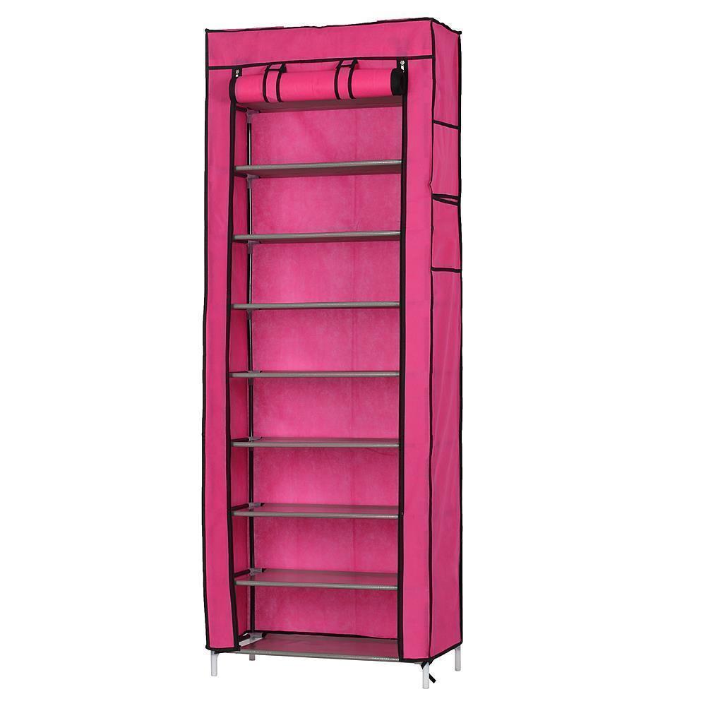 Dustproof 10 Layer 27 Pair Shoes Cabinet Storage Organizer Shoe Rack Stand - Picture 16 of 16