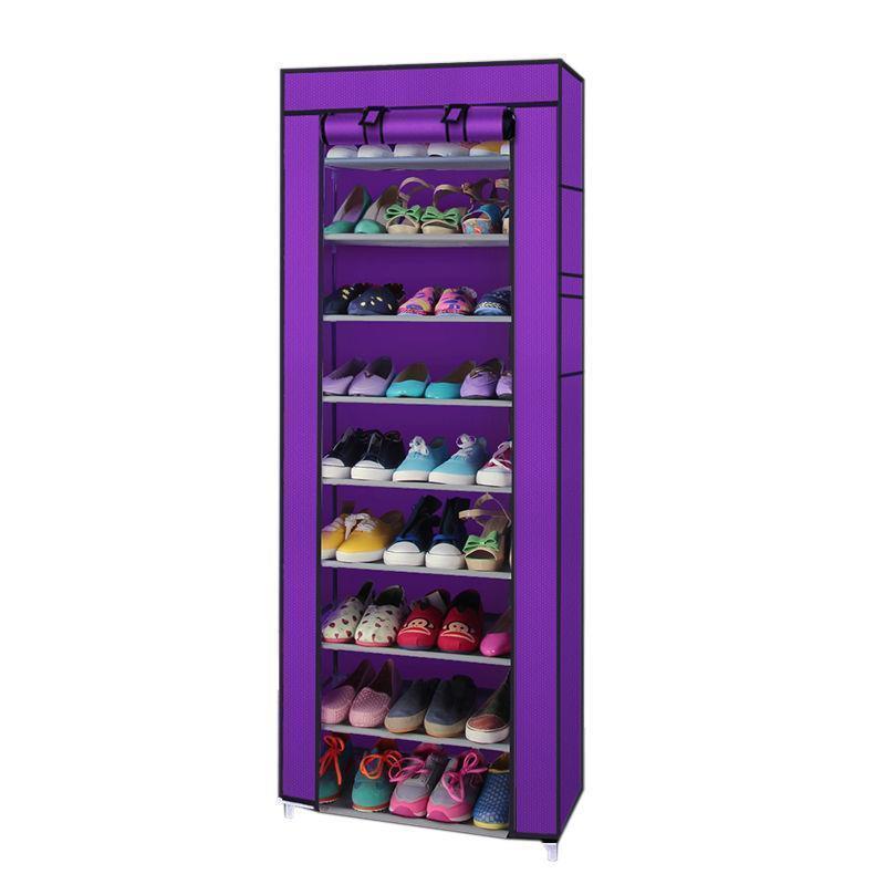 Dustproof 10 Layer 27 Pair Shoes Cabinet Storage Organizer Shoe Rack Stand - Picture 14 of 16