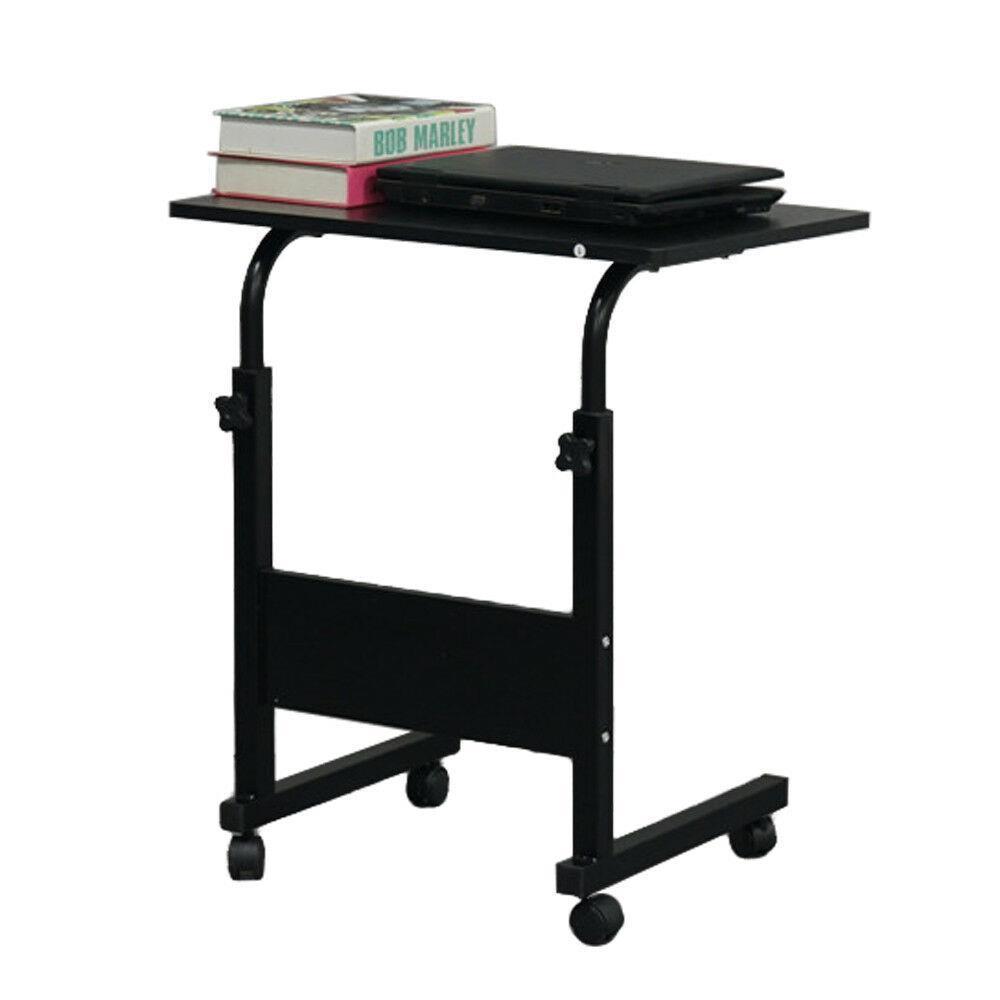Rolling Laptop Table Overbed Desk Tabletop Food Tray Hospital PC Over Bed Stand - Picture 7 of 13