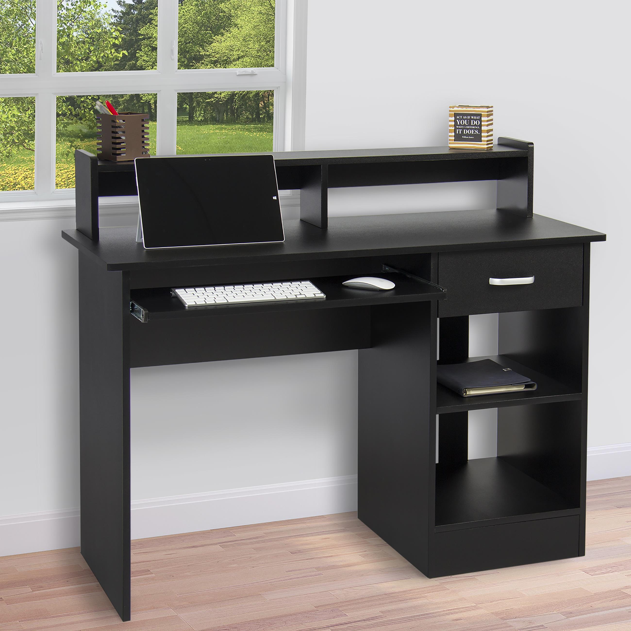 Computer Desk PC Laptop Table Workstation Study Home Office With Drawers - Picture 7 of 10