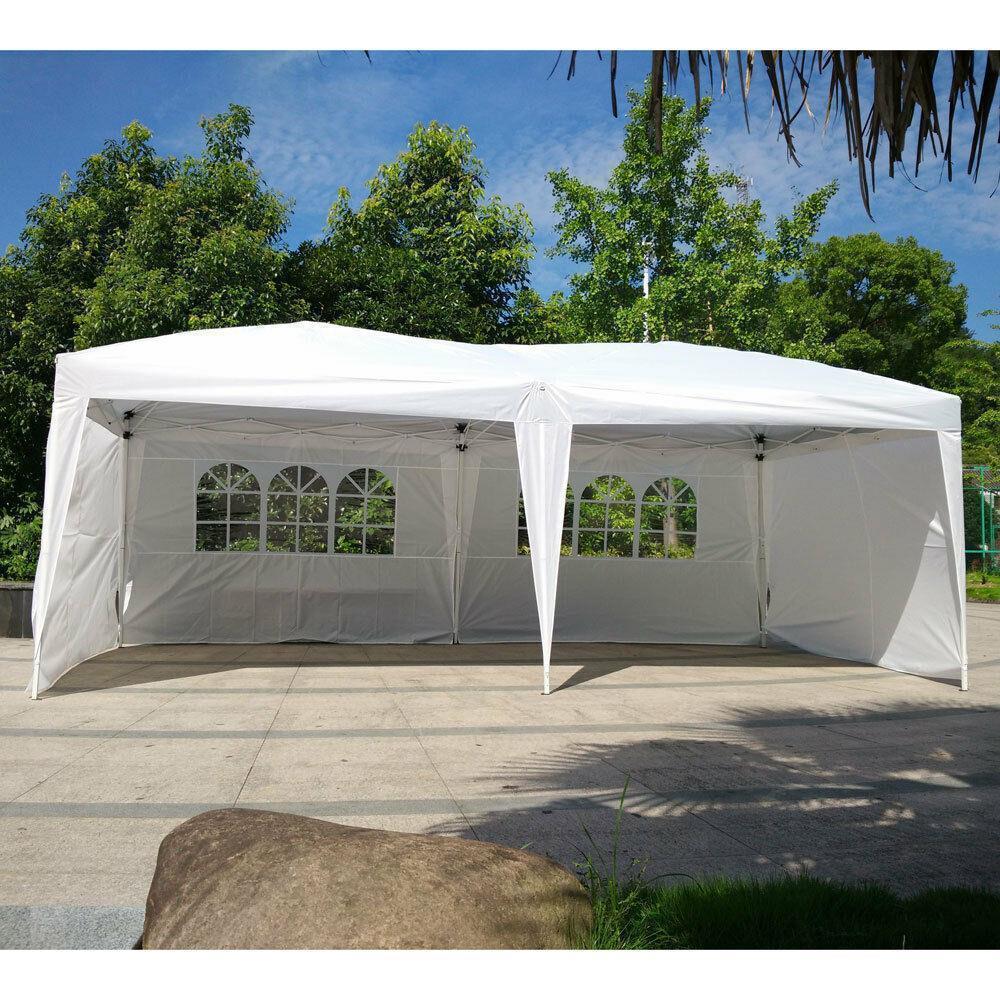 Pop Up Canopy Tent With Sidewalls Waterproof Portable Bag
